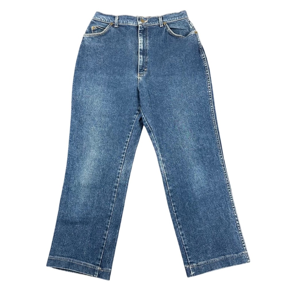 Vintage LL Bean Straight Leg Jeans Womens Size 29 Blue Denim Made in USA